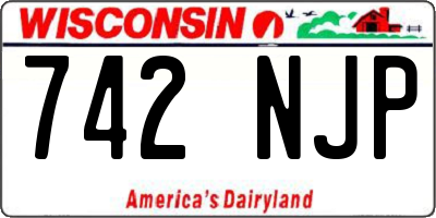 WI license plate 742NJP