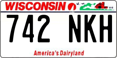 WI license plate 742NKH