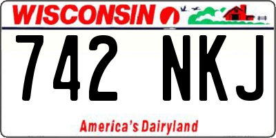 WI license plate 742NKJ