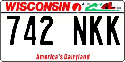 WI license plate 742NKK