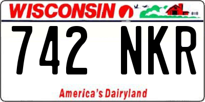 WI license plate 742NKR