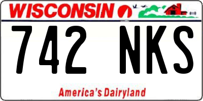 WI license plate 742NKS