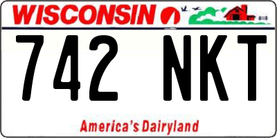 WI license plate 742NKT