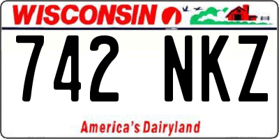 WI license plate 742NKZ