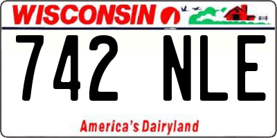 WI license plate 742NLE