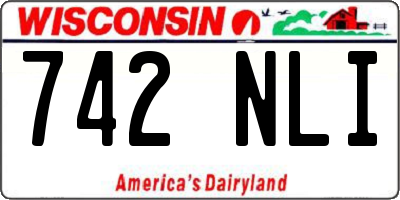 WI license plate 742NLI