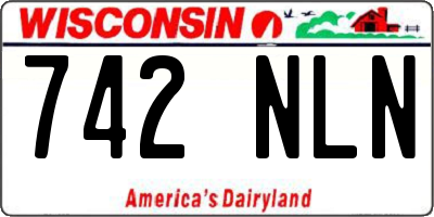 WI license plate 742NLN
