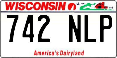 WI license plate 742NLP
