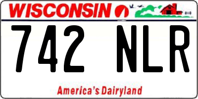 WI license plate 742NLR
