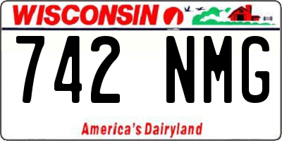 WI license plate 742NMG