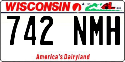 WI license plate 742NMH