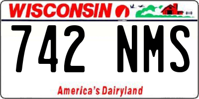 WI license plate 742NMS