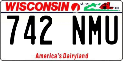 WI license plate 742NMU