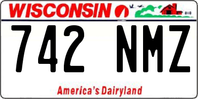 WI license plate 742NMZ