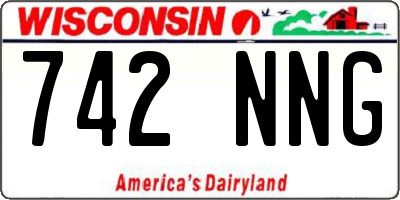 WI license plate 742NNG