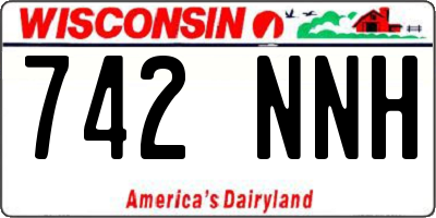 WI license plate 742NNH