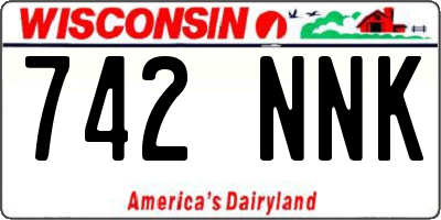WI license plate 742NNK
