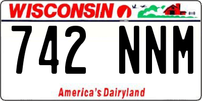 WI license plate 742NNM