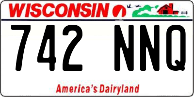 WI license plate 742NNQ