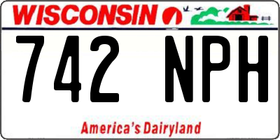 WI license plate 742NPH