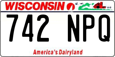 WI license plate 742NPQ