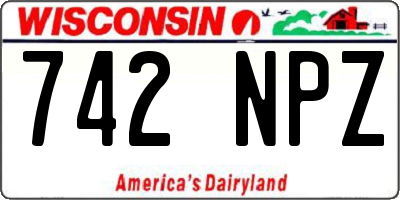 WI license plate 742NPZ