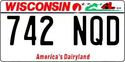 WI license plate 742NQD