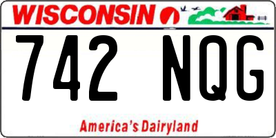 WI license plate 742NQG
