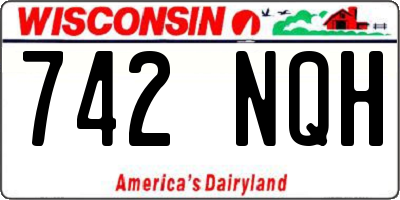 WI license plate 742NQH
