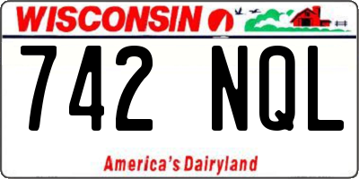 WI license plate 742NQL