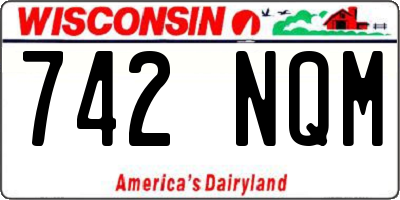 WI license plate 742NQM