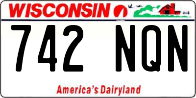 WI license plate 742NQN