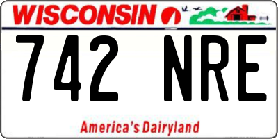 WI license plate 742NRE