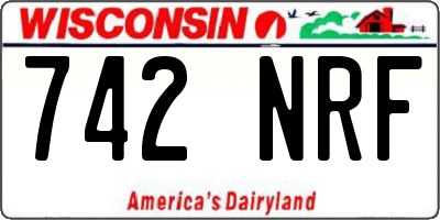 WI license plate 742NRF