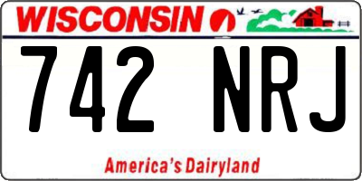 WI license plate 742NRJ