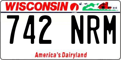 WI license plate 742NRM