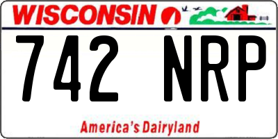 WI license plate 742NRP