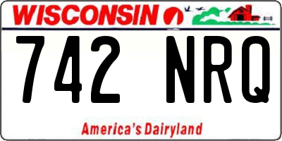 WI license plate 742NRQ