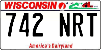 WI license plate 742NRT