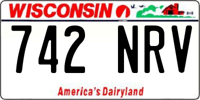 WI license plate 742NRV