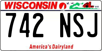 WI license plate 742NSJ