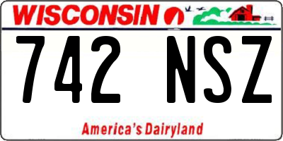 WI license plate 742NSZ