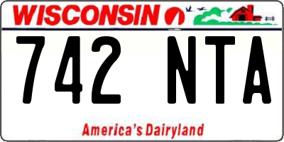 WI license plate 742NTA