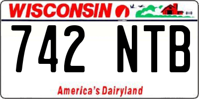WI license plate 742NTB