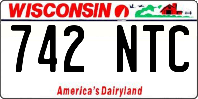 WI license plate 742NTC