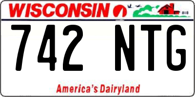 WI license plate 742NTG