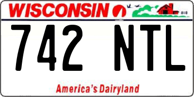 WI license plate 742NTL
