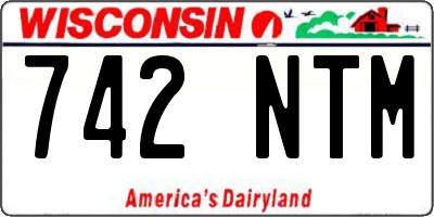 WI license plate 742NTM