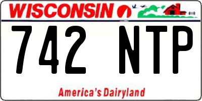 WI license plate 742NTP