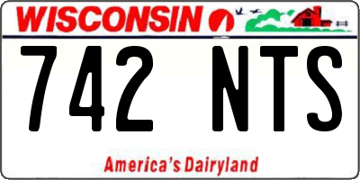 WI license plate 742NTS